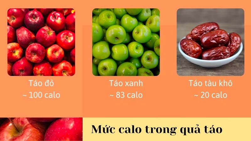 Một quả táo chứa bao nhiêu calo? Ăn táo có béo không?